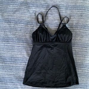 Athleta black tankini swim top size XS